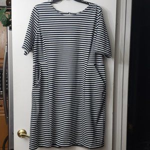 Covington Woman Dress Blue & White Size 3x